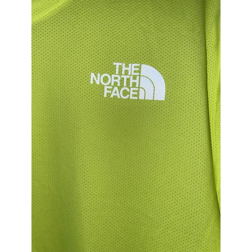 The North Face FlashDry Mesh Performance Tee Mens S LED Yellow NWT